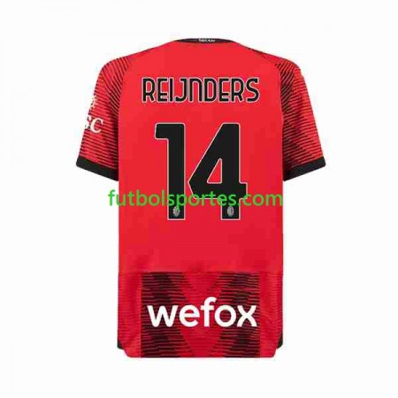 Camiseta AC Milan Tijjani Reijnders 14 Primera Equipación 2023/2024